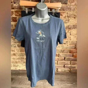 Life is Good Crusher Running Tee
